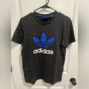 Adidas x Pharrell T-Shirt with Blue Logo Sz Large